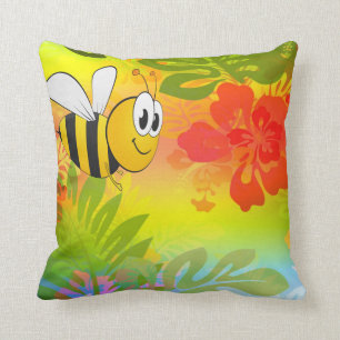 Hummelkissen und Blume Kissen