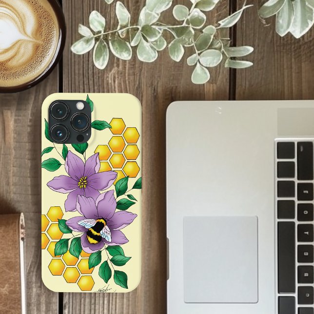 Hummellavender-Blume Gelb Case-Mate iPhone Hülle (Von Creator hochgeladen)