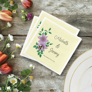 Hummellavender-Blume Gelb Serviette