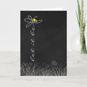 Hummeln auf der daisy-Blume Karte