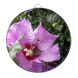 Hummeln auf Hibiskus Blume Dartscheibe