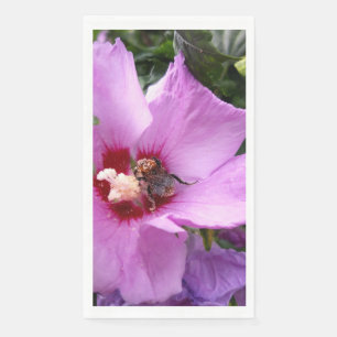 Hummeln auf Hibiskus Blume Serviette