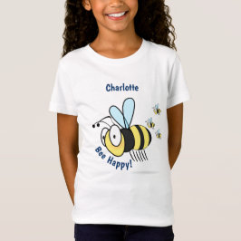Hummeln des niedlichen Kindes, glücklich, Name hin T-Shirt