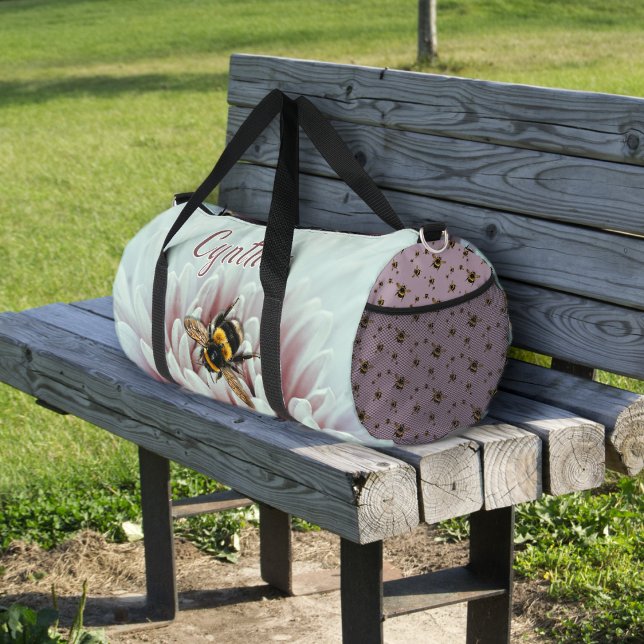 Hummeln Große Blume Duffle Bag (Von Creator hochgeladen)