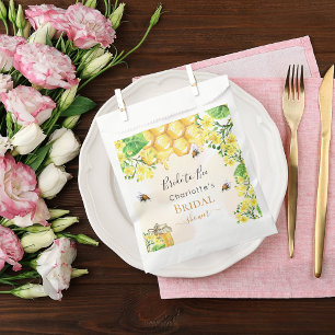 Hummeln Honig gelbe Blumen Brautparty Geschenktütchen