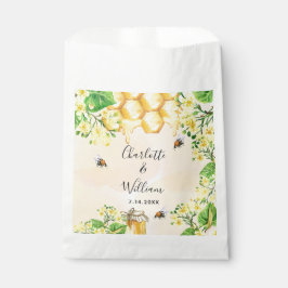 Hummeln Honig Gelbe Blüten Hochzeit Geschenktütchen