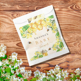 Hummeln Honiggelbe Blüten Babydusche Geschenktütchen