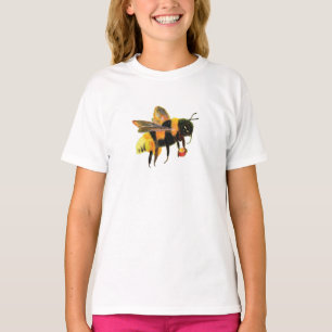 Hummeln mit Pollen-Girls-T - Shirt