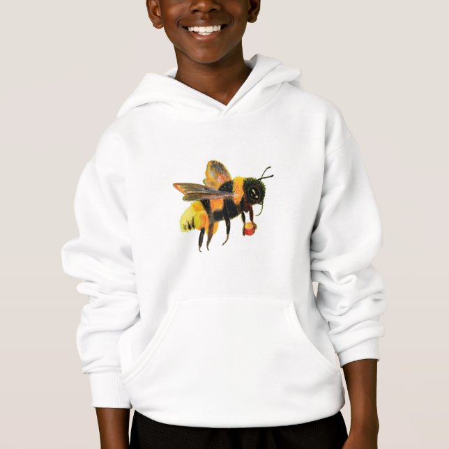 Hummeln mit Pollen Hoodie (Vorderseite)