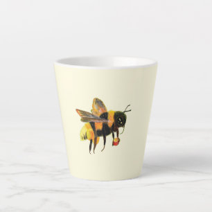 Hummeln mit Pollen Kleine Latte-Tasse Milchtasse