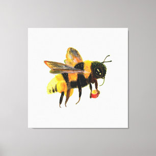 Hummeln mit Pollen Leinwanddruck