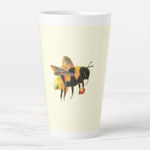Hummeln mit Pollen Milchtasse