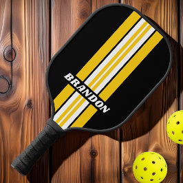 Hummeln Nostalgische Kundgebung Streifen mit Namen Pickleball Schläger