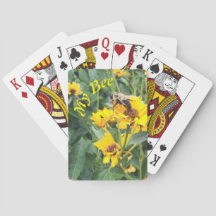 Hummeln Pollinieren einer gelben Blume Spielkarten