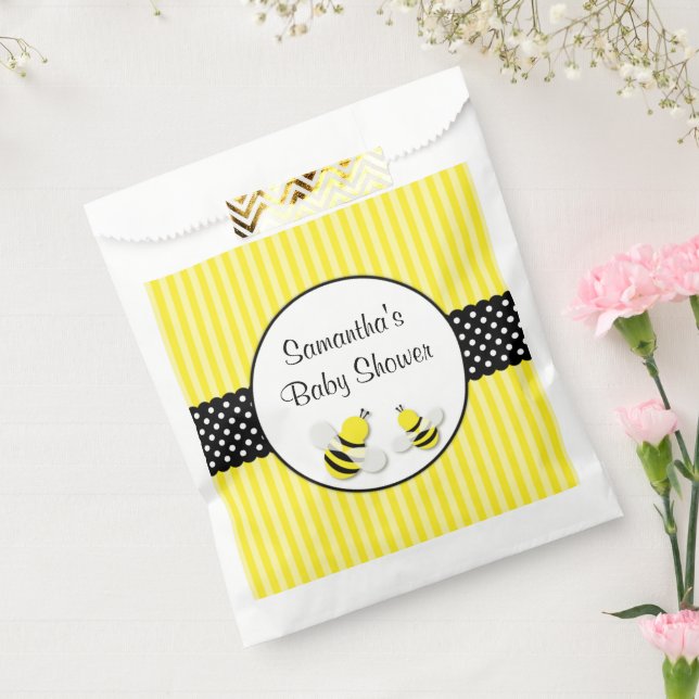 Hummeln Striped Polka Dots Baby Dusche Geschenktütchen (Versiegelt)