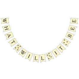 Hummeln-Thema Bienendusche Wimpelkette