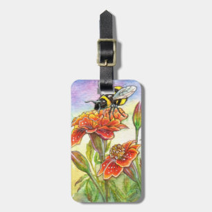 Hummeln und Marigold Gepäckanhänger