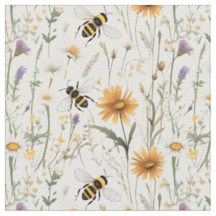 Hummeln und Wildblumen, Stoff