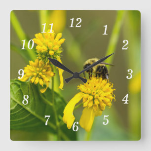 Hummelsäulenuhr Quadratische Wanduhr