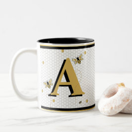 Hummelwabenkraut Mit Monogramm Zweifarbige Tasse