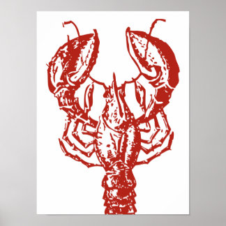 Hummer Art, König von Meeresfrüchten Geschenke Poster