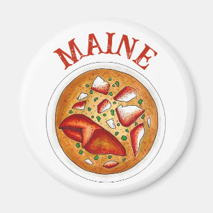 Hummer Bisque Suppe Meeresfrüchte Kochen Maine ME Magnet