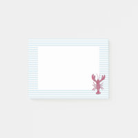 Hummer Blaue Striche Preppy Post-it Notiz