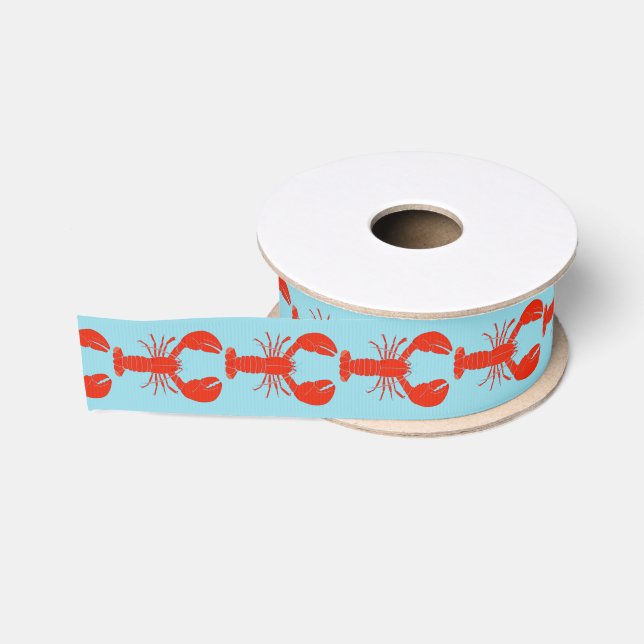 Hummer Boil Crawfish Gemustert Ripsband (Spule)