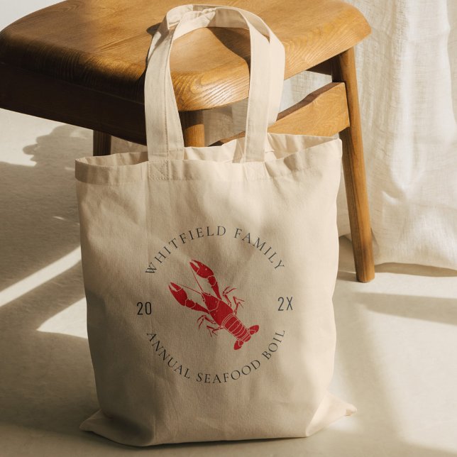 Hummer-Boil Summer Seafood Party Tragetasche (Family Lobster Boil Summer Seafood Party Tote Bag)