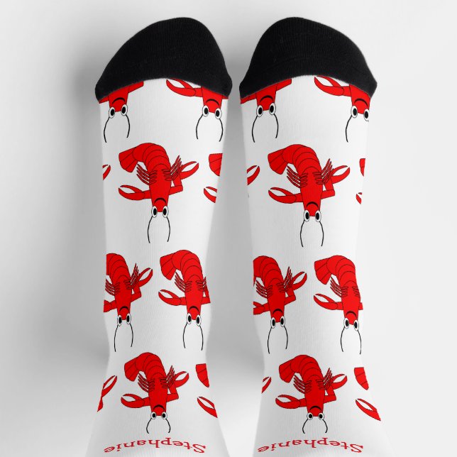 Hummer-Design Socken (Oben)
