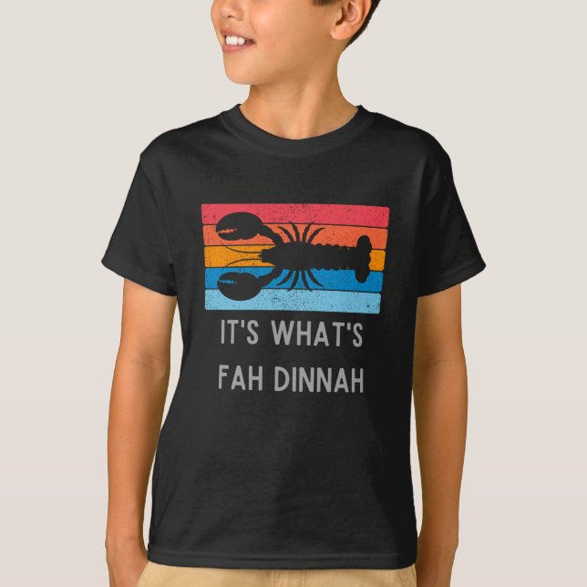 Hummer Es ist, was Fah Dinnah Funny Kid's ist T-Shirt (Vorderseite)