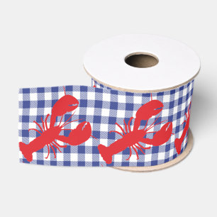 Hummer Gingham Küsten Maine Spaß Ripsband