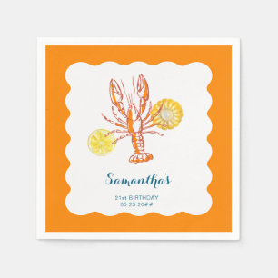 Hummer-Grillspezialitäten GRILLEN Seafood Summer B Serviette