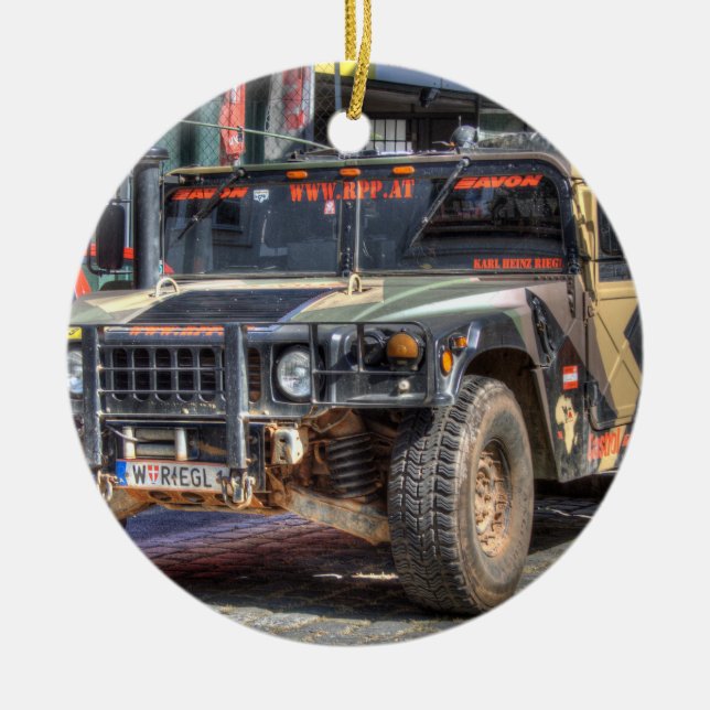 Hummer H1 Keramik Ornament (Vorne)