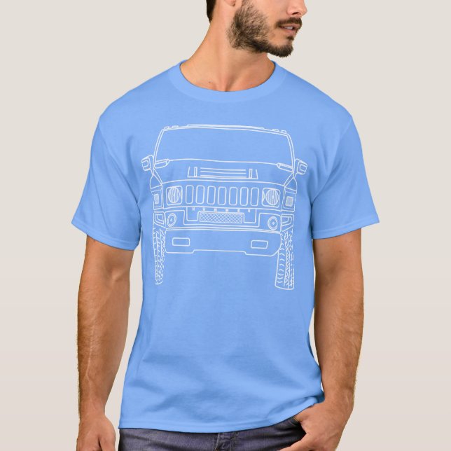 Hummer H2 Muscle car gift T-Shirt (Vorderseite)