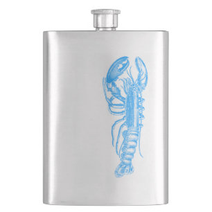 Hummer hellblau Serie Flachmann