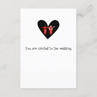 Hummer-Hochzeit Einladung