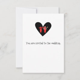 Hummer-Hochzeit Einladung