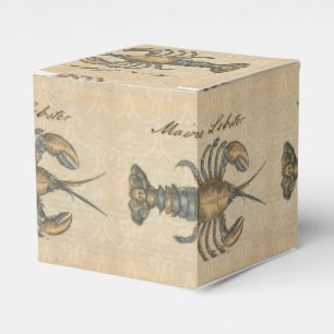 Hummer-Illustration Antique Maine Seafood Geschenkschachtel