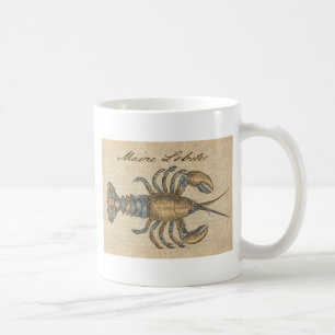 Hummer-Illustration Antique Maine Seafood Kaffeetasse