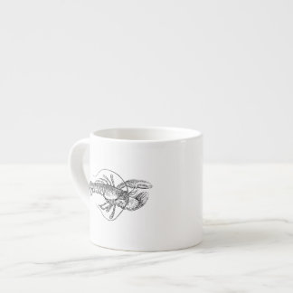 Hummer-Illustration Espressotasse