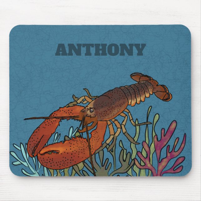 Hummer in der Blauen See Personalisiert Mousepad (Vorne)