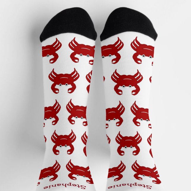 Hummer-Krebs-Design Socken (Oben)
