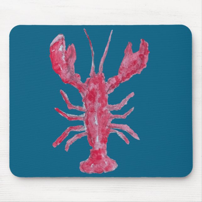 Hummer-Malerei Nautical Küste Mousepad (Vorne)