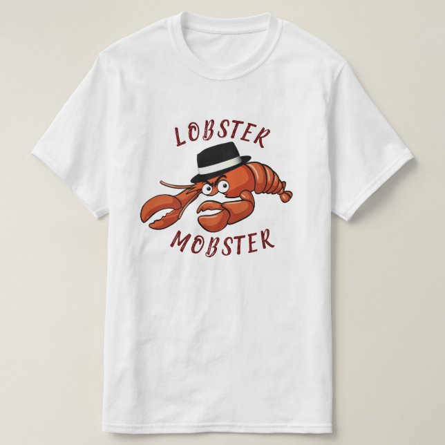 Hummer Mobster 🦞 weiträumiger Mit Augen Niedliche T-Shirt (Design vorne)