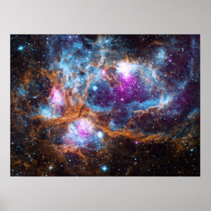 Hummer-Nebel - Kosmisches Winterwunderland Poster