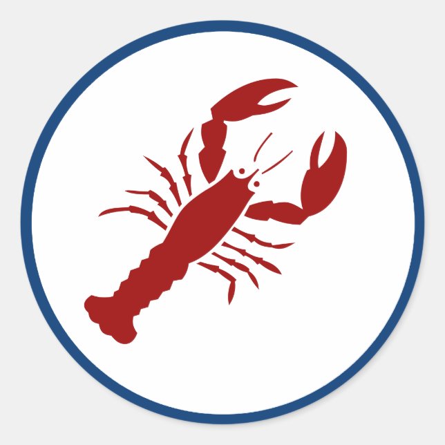 Hummer Runder Aufkleber (Vorderseite)