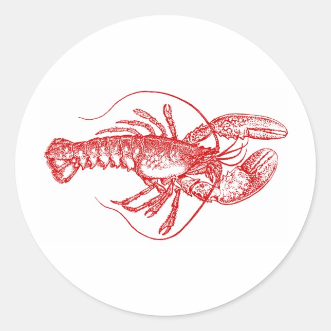 Hummer Runder Aufkleber (Vorderseite)
