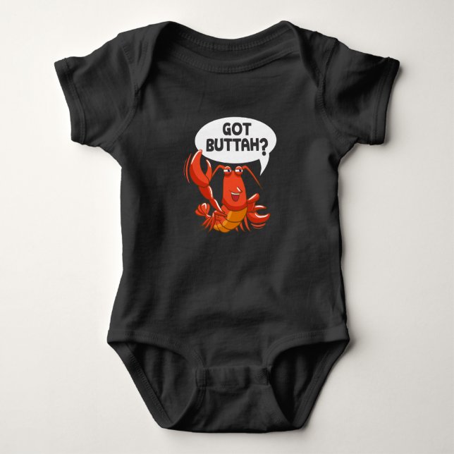 Hummer Sea Food Lover Got Buttah Baby Strampler (Vorderseite)