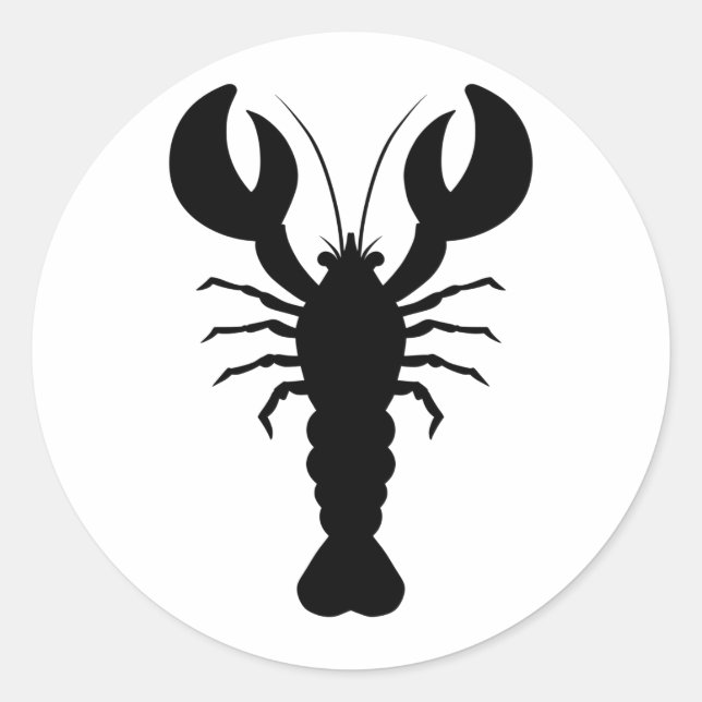 Hummer-Silhouette Runder Aufkleber (Vorderseite)